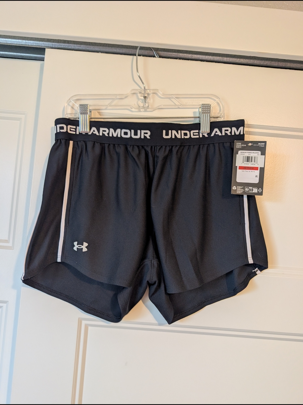 Under Armour Black Women's Performance Running Shorts with Reflective Trim